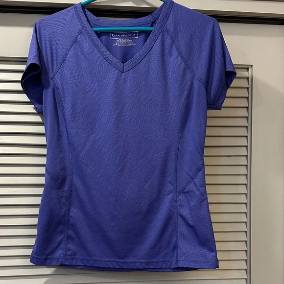Tek Gear Purple V-Neck Women's Tee - Picture 1 of 10